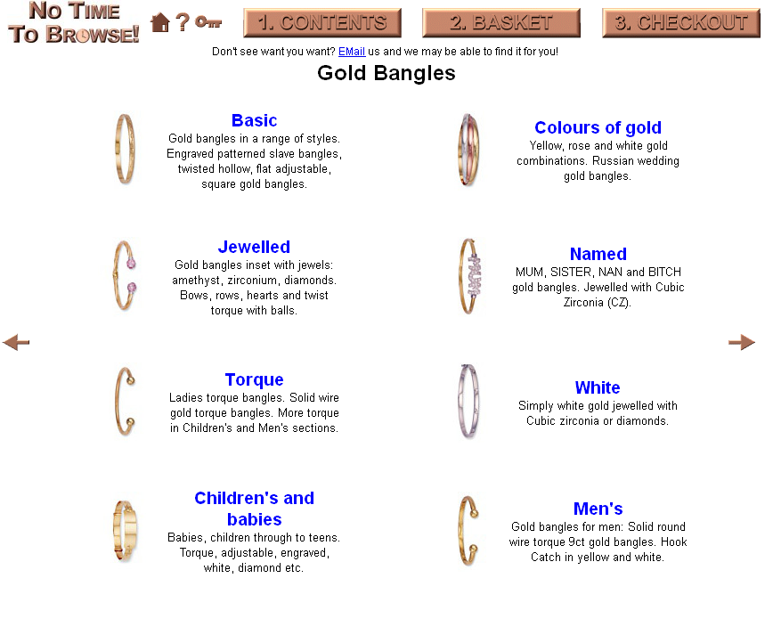 Mens white gold bangles