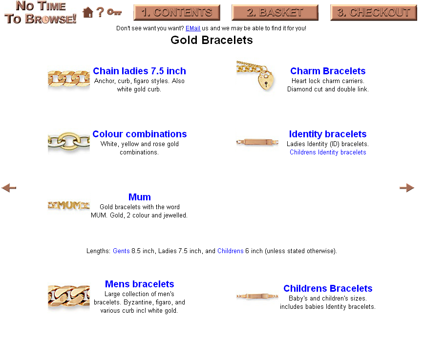Gold bracelets
