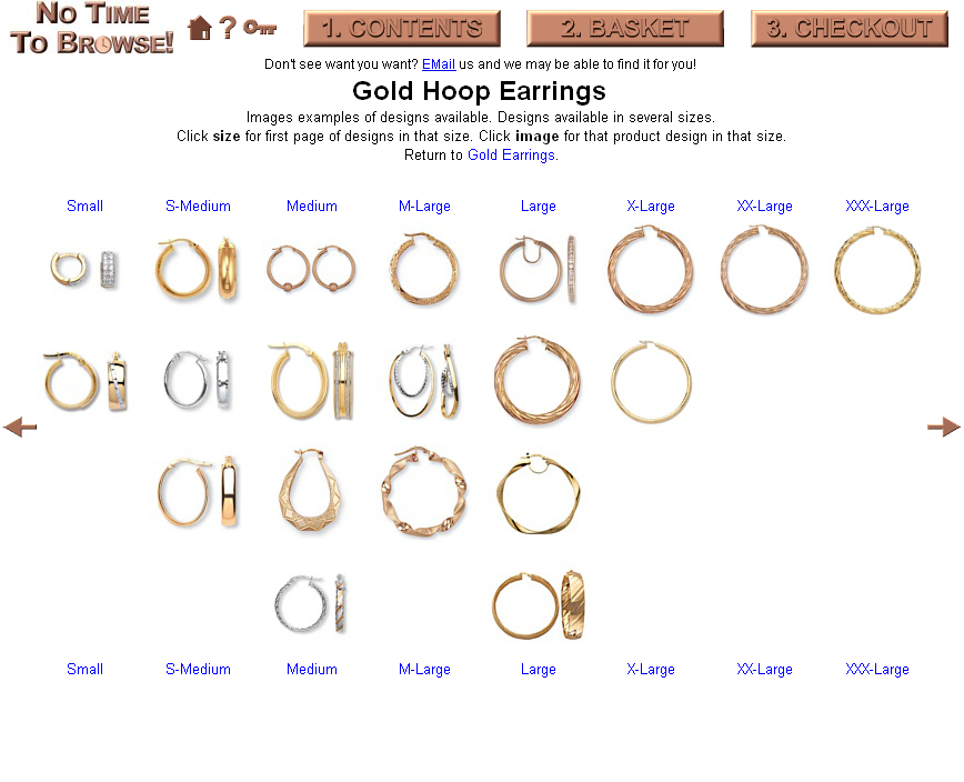 Gold loop earrings
