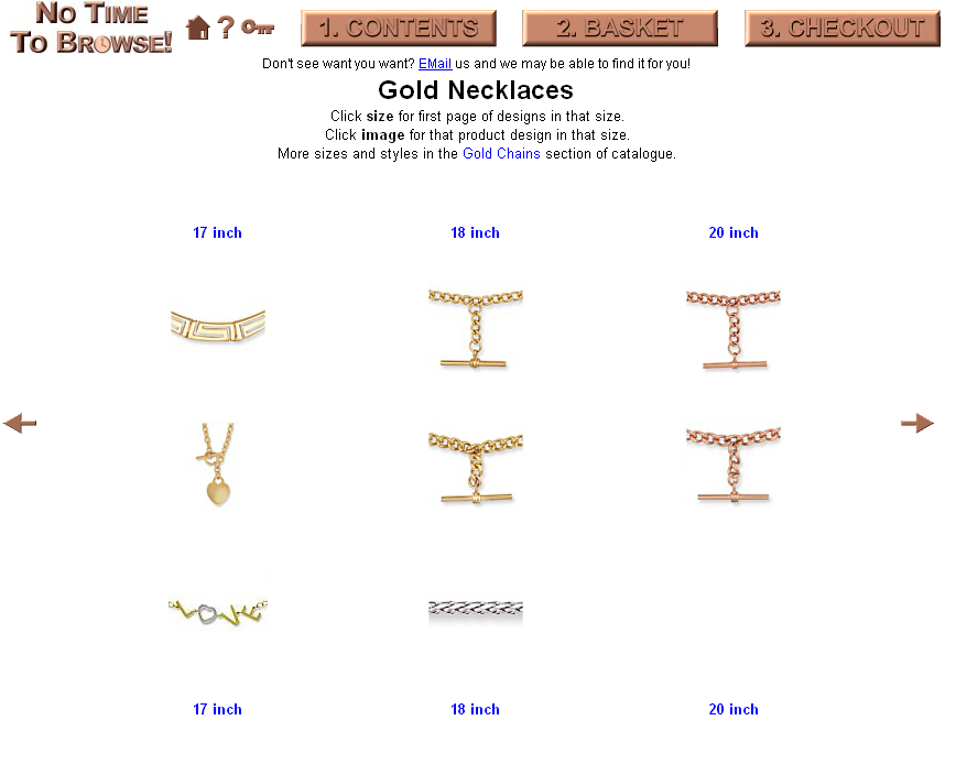 Gold necklace