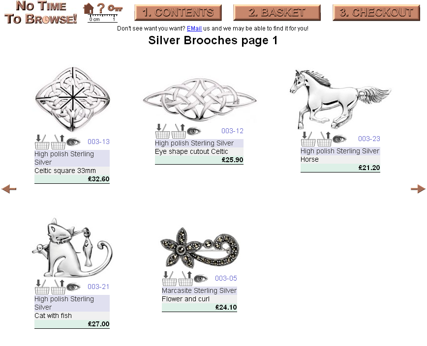 Silver brooch