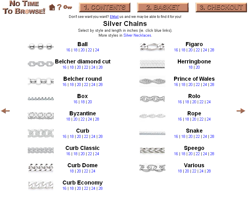 Silver chains