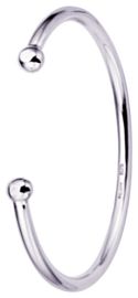 Silver bangle High polish Sterling Silver Childrens torque