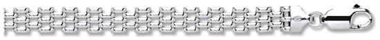 Silver bracelet Clear zirconium High polish Sterling Silver Tennis 7.5 inch