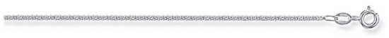 Silver chain 22 inch High polish Sterling Silver 1.65mm x 0.8mm classic curb, 4.7 grams.