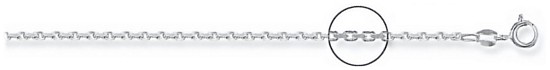 Silver chain 28 inch High polish Sterling Silver 1.9mm belcher diamond cut, 9.4 grams.