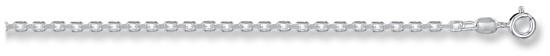 Silver chain 28 inch High polish Sterling Silver 2.5mm belcher diamond cut, 11.8 grams.