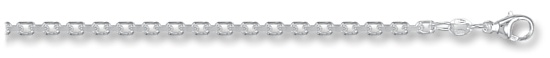 Silver chain 28 inch High polish Sterling Silver 3.25mm belcher diamond cut, 19.8 grams.