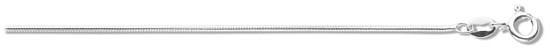 Silver chain 20 inch High polish Sterling Silver 1.25mm snake, 5.5 grams.