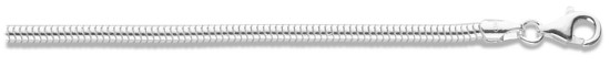 Silver chain 20 inch High polish Sterling Silver 3.2mm snake, 20 grams.