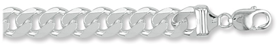 Silver chain 24 inch High polish Sterling Silver 13mm curb, 147 grams.