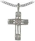 Silver pendant High polish Sterling Silver Mackintosh cross
