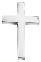 Silver pendant High polish Sterling Silver Chunky cross