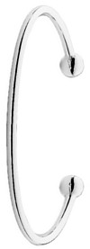 Silver bangle High polish Sterling Silver Maiden torque, 7.5 grams.