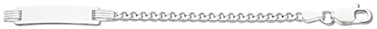 Silver bracelet High polish Sterling Silver Rectangles cutout interlink 7.5 inch, 22 grams.