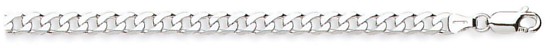 Silver chain High polish Sterling Silver 28 inch 5mm x 1.1mm curb economy, 18.6 grams.
