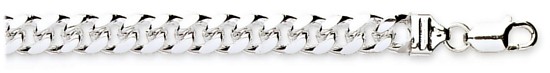Silver chain High polish Sterling Silver 20 inch Curb Dome 9mm, 84 grams.