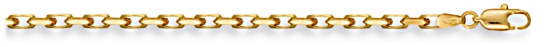 Gold chain 30 inch High polish 9ct gold 2.5mm belcher diamond cut, 24 grams.