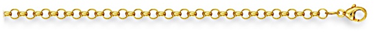 Gold chain 16 inch High polish 9ct gold 2.5mm belcher round, 8.6 grams.