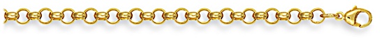 Gold chain 20 inch High polish 9ct gold 4.5mm belcher round, 25.2 grams.