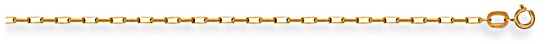 Gold chain 24 inch High polish 9ct gold 0.8mm paper link, 3.1 grams.