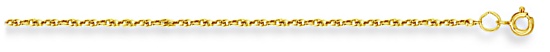 Gold chain 22 inch High polish 9ct gold 1mm Prince of Wales, 3.0 grams.