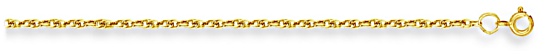 Gold chain 22 inch High polish 9ct gold 2mm Prince of Wales, 4.0 grams.