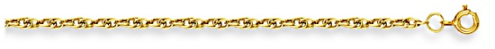 Gold chain 22 inch High polish 9ct gold 3mm Prince of Wales, 9.4 grams.