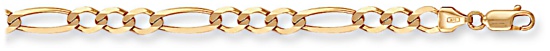 Gold chain 24 inch High polish 9ct gold 5mm figaro economy, 17.8 grams.