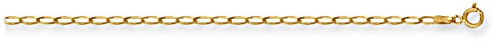 Gold chain 18 inch High polish 9ct gold 1.2mm rada, 2.3 grams.
