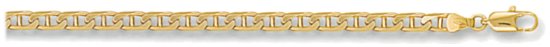 Gold chain 16 inch High polish 9ct gold 4mm anchor, 13.8 grams.