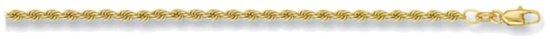 Gold chain 16 inch High polish 9ct gold 2mm rope solid, 9.6 grams.