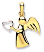 Gold pendant 0.05ct Diamonds High polish 9ct white gold Heart swirl 17mm width, 1.0 grams.