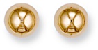 Gold stud earrings High polish 9ct gold 10mm ball
