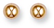 Gold stud earrings High polish 9ct gold 7mm ball