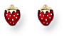 Gold stud earrings High polish 9ct gold Strawberry