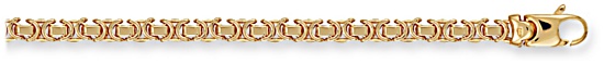 Gold chain High polish 9ct gold 18 inch 4.5mm Byzantine, 21.5 grams.
