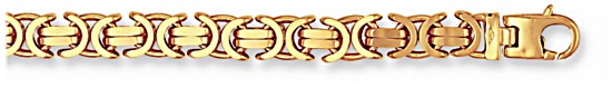 Gold chain High polish 9ct gold 22 inch 8mm Byzantine, 90 grams.
