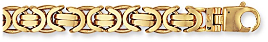Gold chain High polish 9ct gold 22 inch 12mm Byzantine, 154 grams.