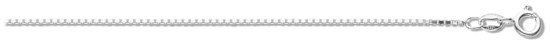 Silver chain 16 inch High polish Sterling Silver 1mm box, 2.8 grams.
