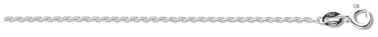 Silver chain 16 inch High polish Sterling Silver 1.7mm rolo, 2.2 grams.