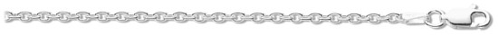 Silver chain 16 inch High polish Sterling Silver 2.5mm rolo, 4.6 grams.