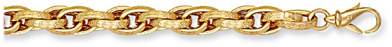 Gold chain 28 inch High polish 9ct gold 8.5mm Prince of Wales hollow, 58 grams.