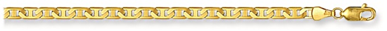 Gold chain 24 inch High polish 9ct gold 3.7mm by 0.9mm anchor flat, 12.2 grams.