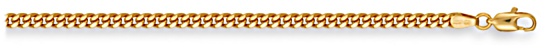 Gold chain 28 inch High polish 9ct gold 3.6mm x 1.7mm curb classic, 25 grams.