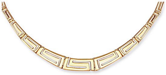 Gold necklace High polish 9ct gold Byzantine graduated 17 inch, 14.0 grams.
